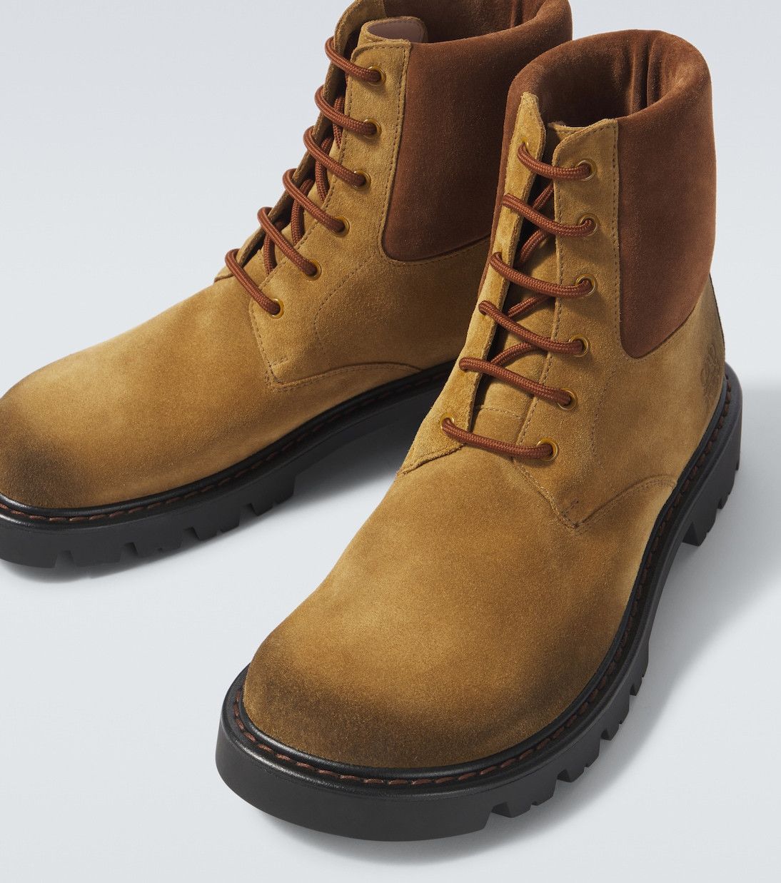 Loewe Loewe Sierra Suede Combat Ankle Boots Size US 7 / EU 40 - 2 Thumbnail