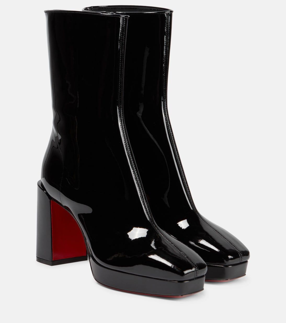 Christian Louboutin Alleo 90 Patent Leather Ankle Boots Size US 5 / IT 35 - 2 Thumbnail