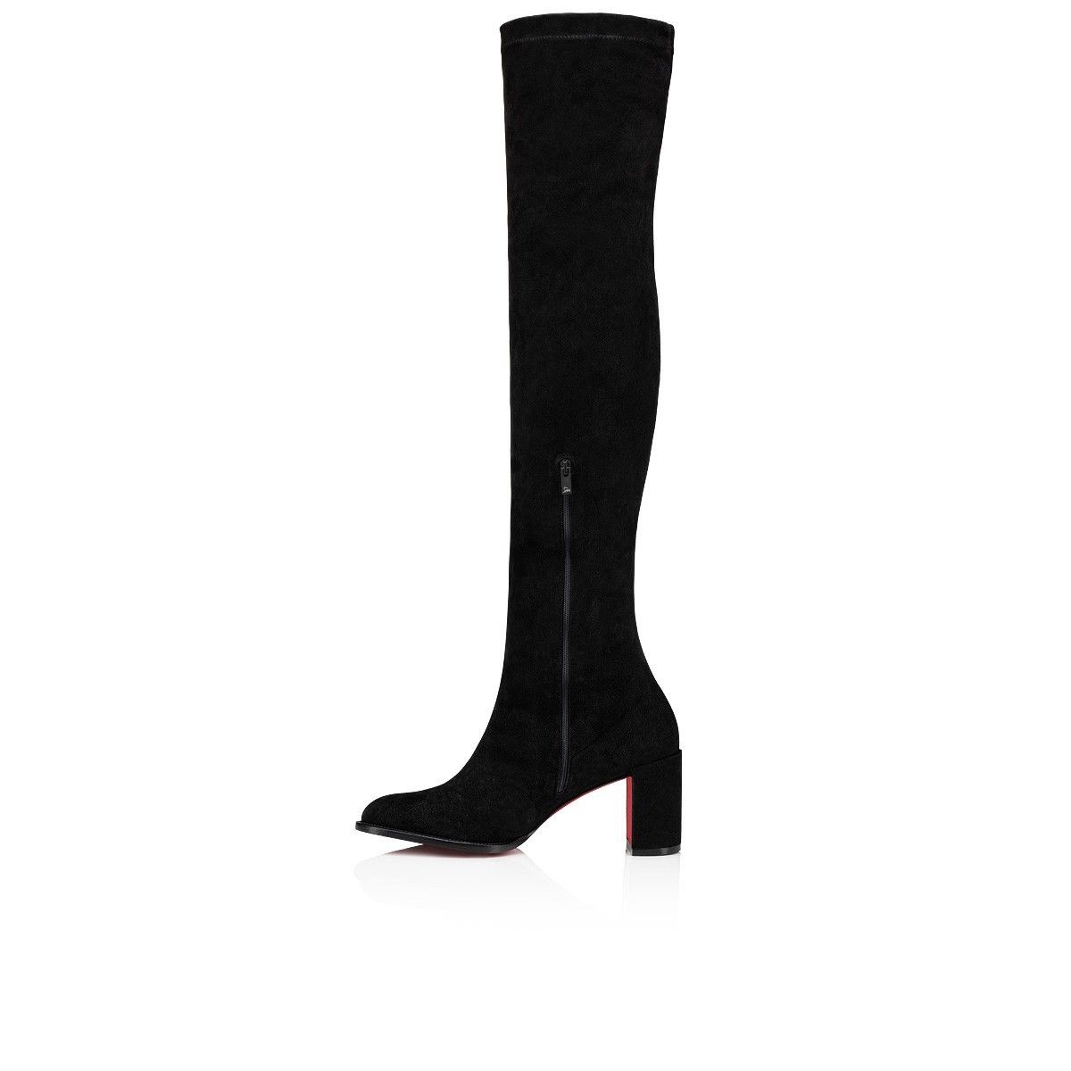 Christian Louboutin Stretchadoxa Botta Alta Black Size US 5 / IT 35 - 3 Thumbnail