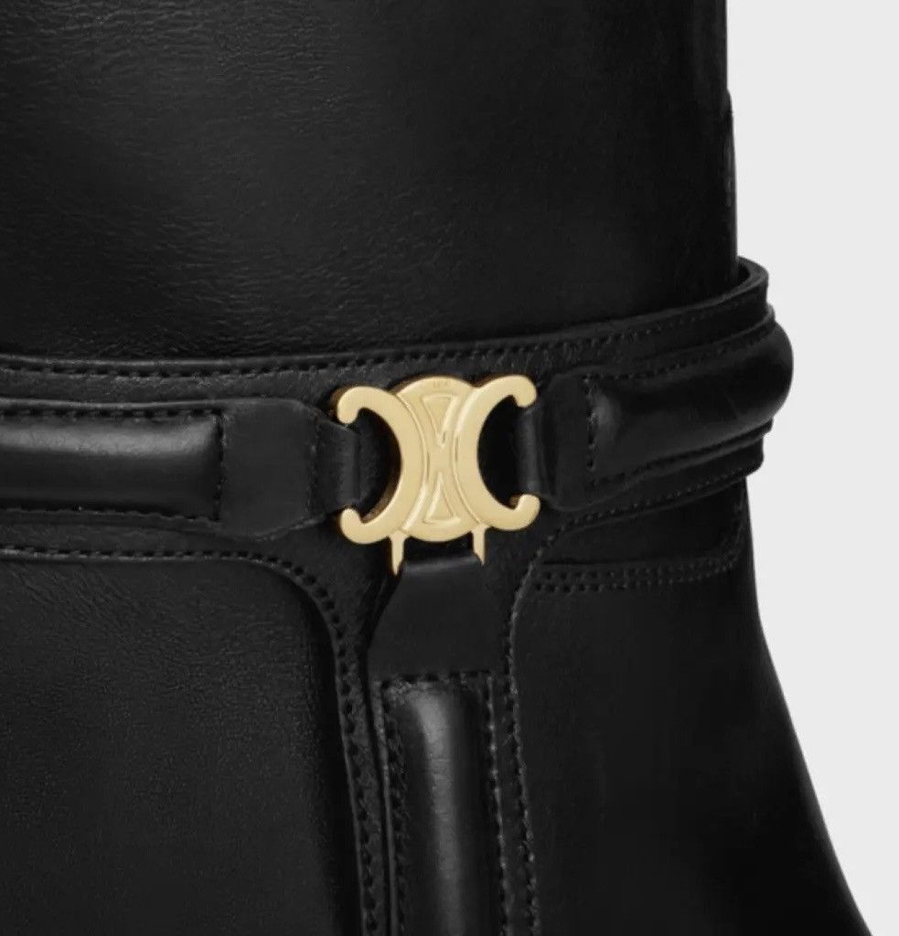 Celine Verneuil Triomphe Harness Ankle Boots Size US 8 / IT 38 - 4 Thumbnail