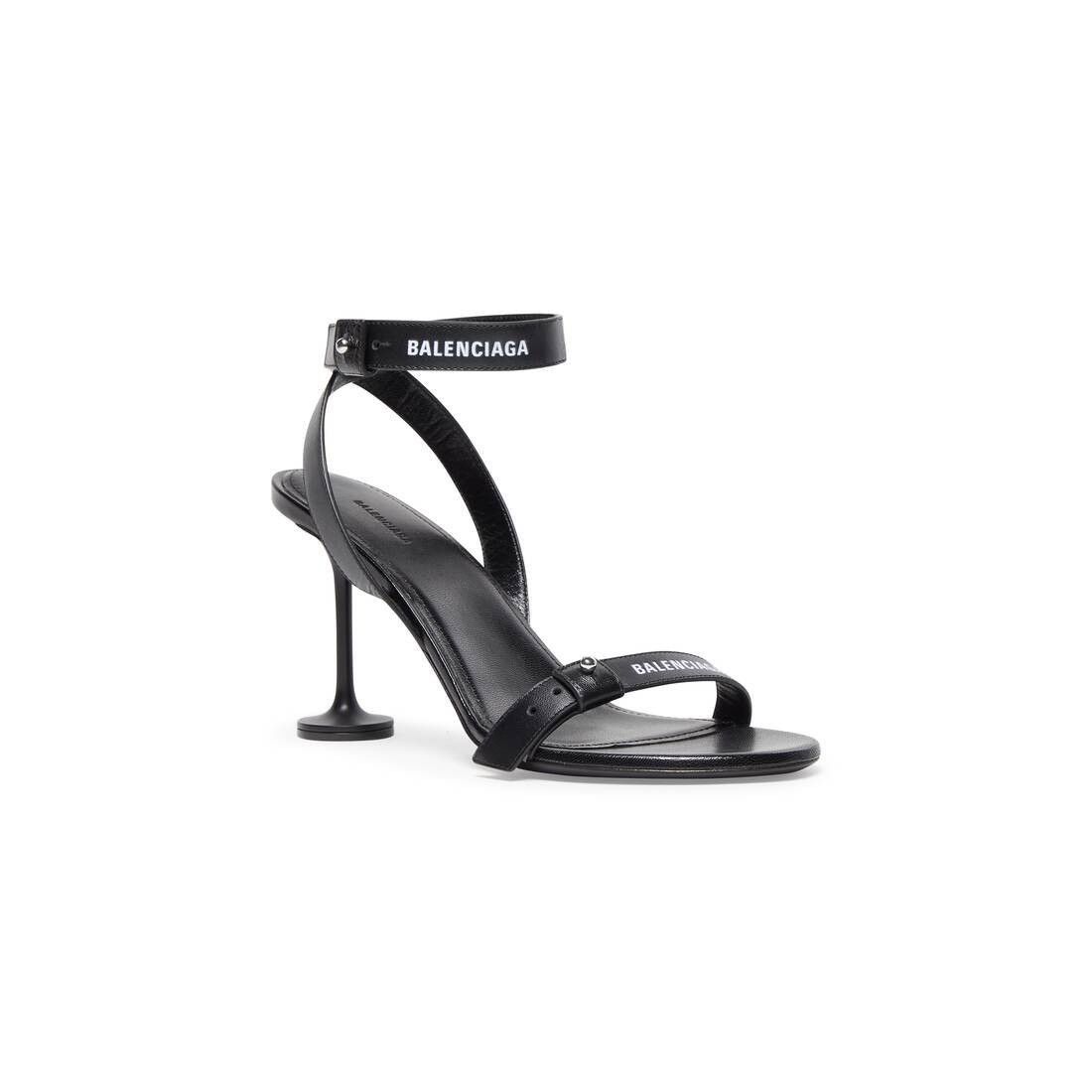 Balenciaga Afterhour 90mm Strap Sandals in Black/White Size US 8 / IT 38 - 2 Thumbnail