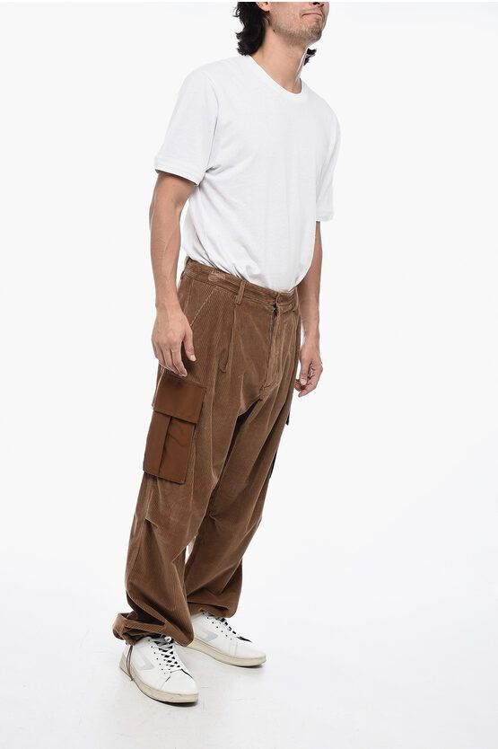 Moncler Cordouroy Cargo Pants with pockets Size US 34 / EU 50 - 4 Thumbnail
