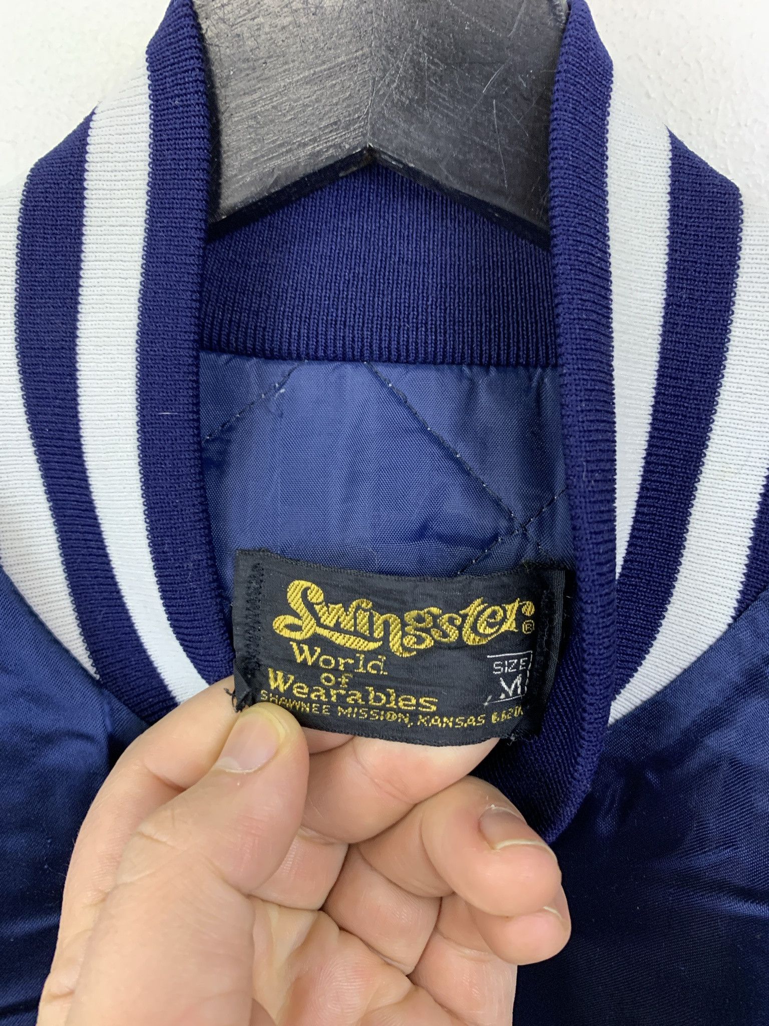 Levi's Vintage Jacket 1990s Swingster US Navy Satin Snap Jacket Size M Size US M / EU 48-50 / 2 - 2 Thumbnail