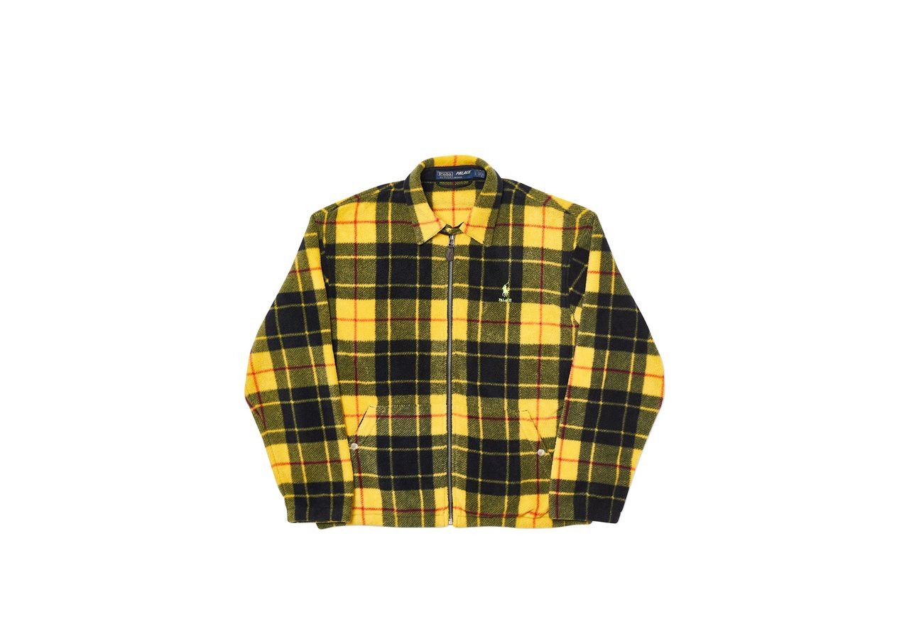 Palace Palace Ralph Lauren Polar Fleece Harrington Yellow Plaid M