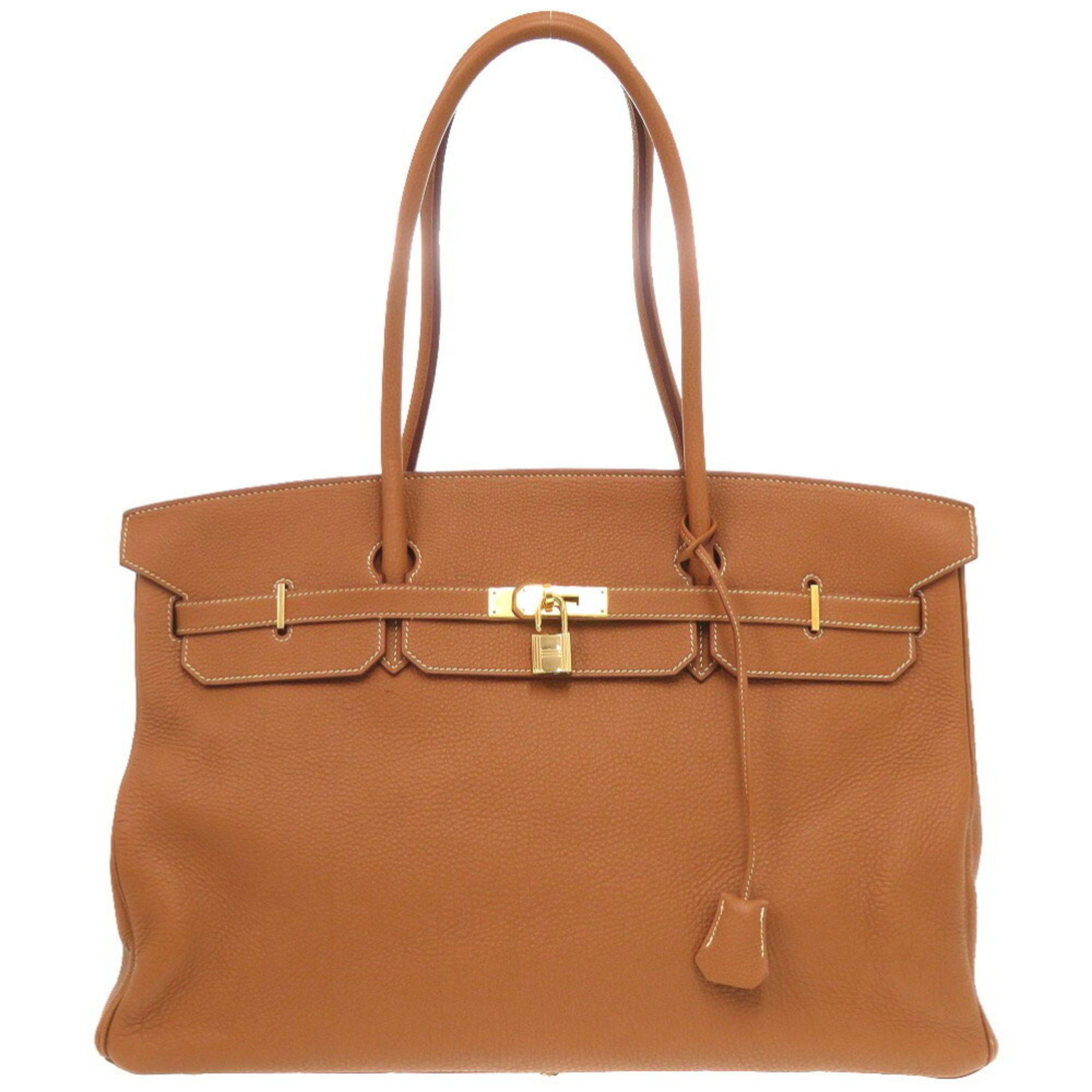 Hermes Hermes Birkin 45 Long Togo Gold □D Engraved Shoulder Bag Brown 0244 HERMES Size ONE SIZE - 2 Thumbnail