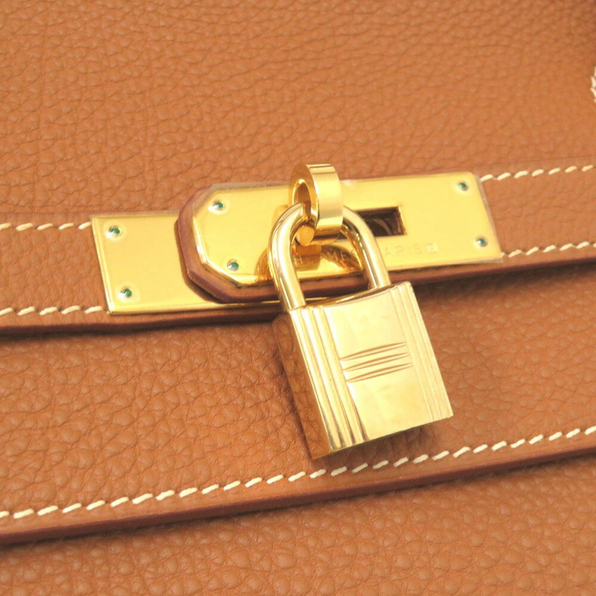 Hermes Hermes Birkin 45 Long Togo Gold □D Engraved Shoulder Bag Brown 0244 HERMES Size ONE SIZE - 9 Thumbnail