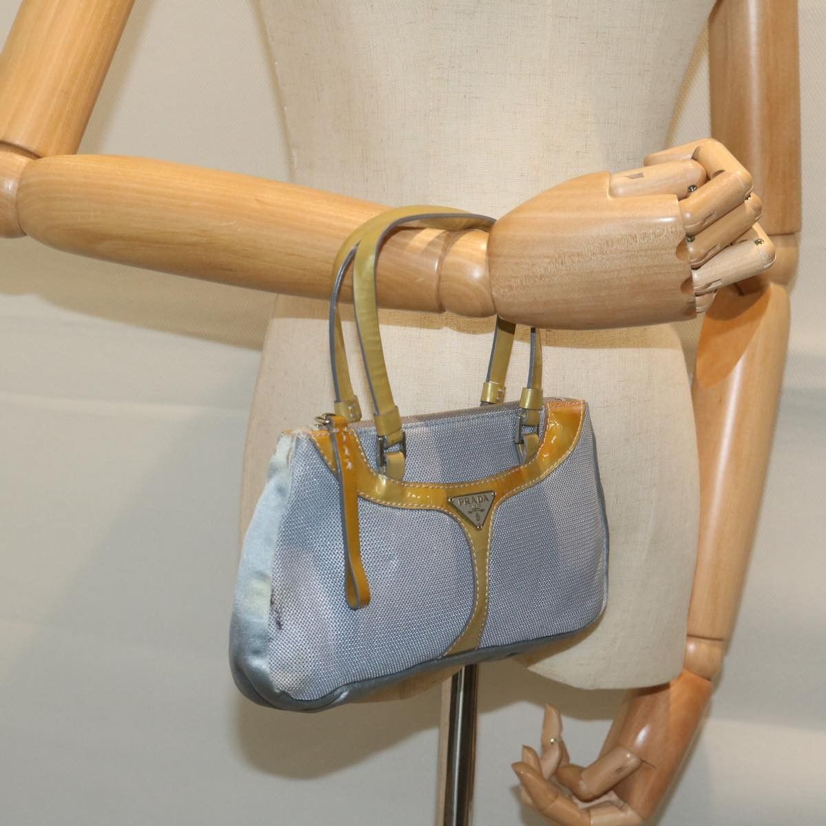 Prada Blue Synthetic Handbag (Pre-Owned) Size ONE SIZE - 7 Thumbnail