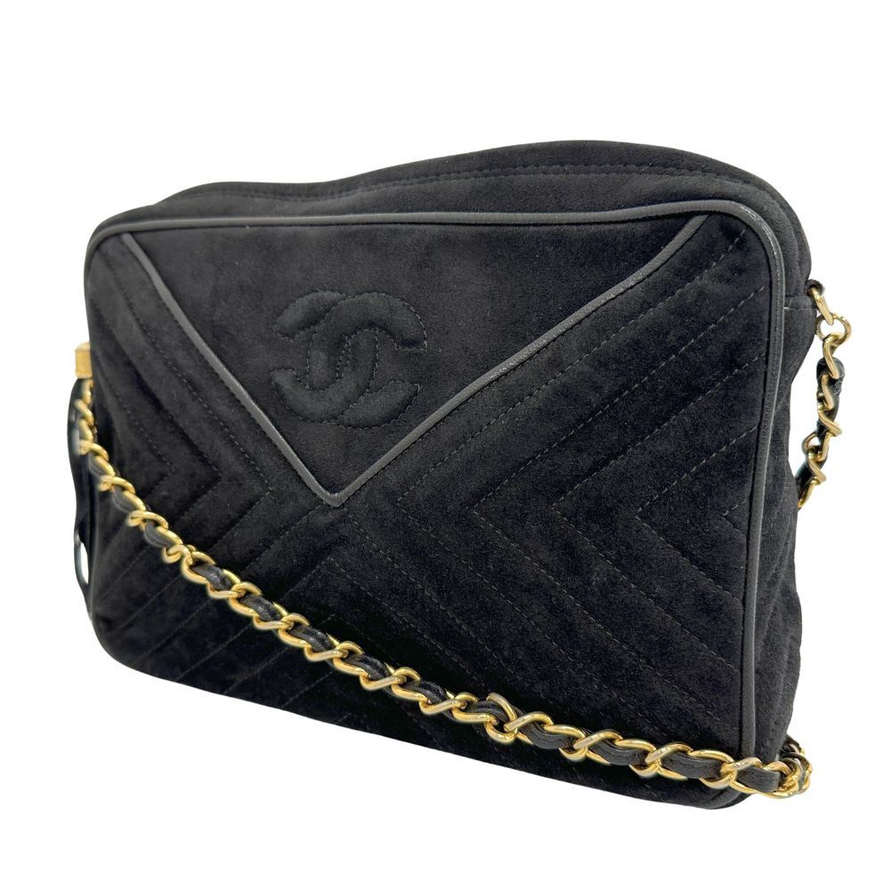 Chanel Cc Black Suede Shoulder Bag (Pre-Owned) Size ONE SIZE - 8 Thumbnail