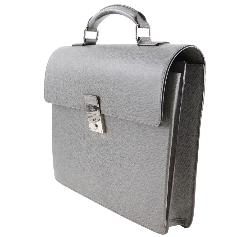 Louis Vuitton Robusto Grey Leather Briefcase Bag (Pre-Owned) Size ONE SIZE - 3 Thumbnail