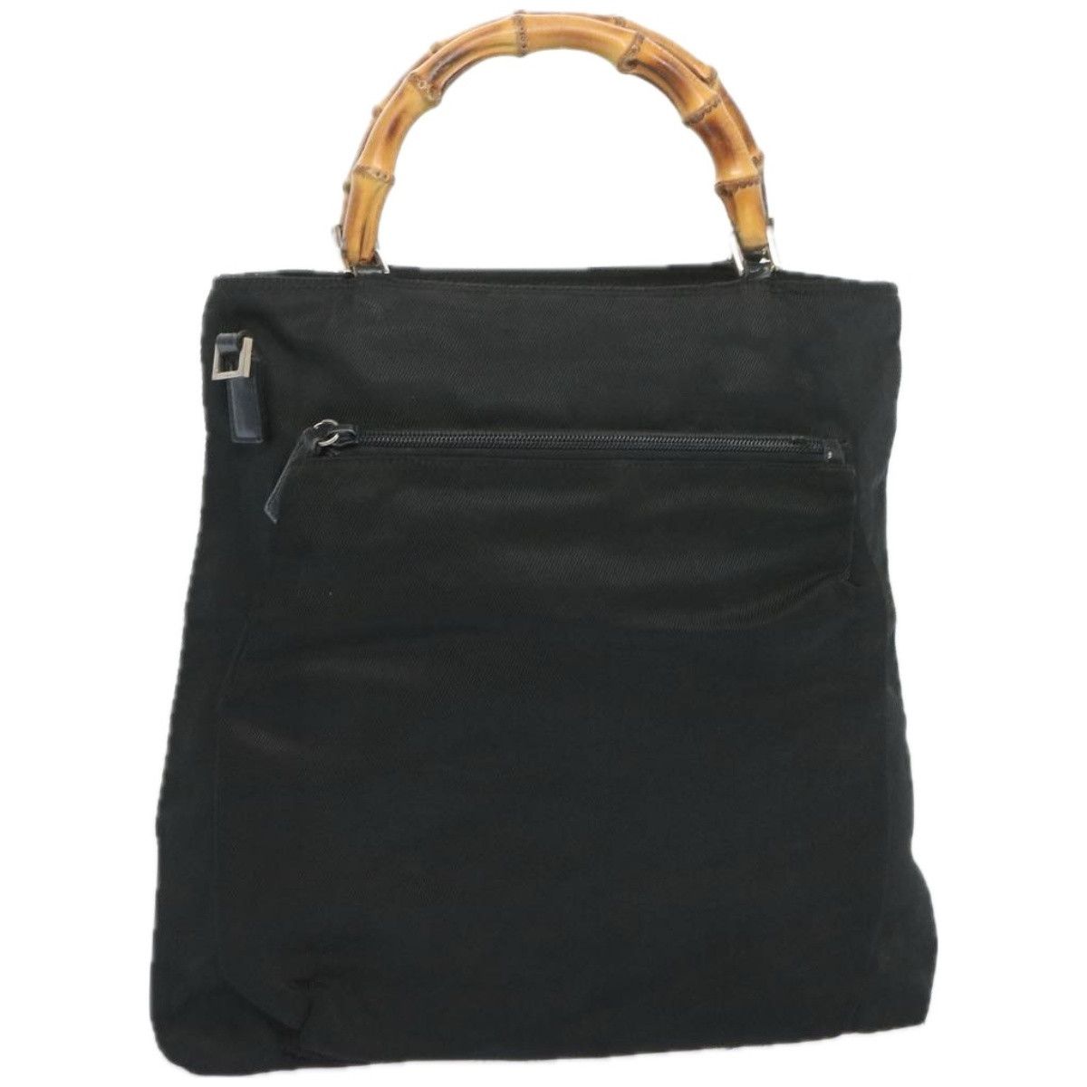 Gucci Bamboo Black Synthetic Handbag (Pre-Owned) Size ONE SIZE - 13 Thumbnail