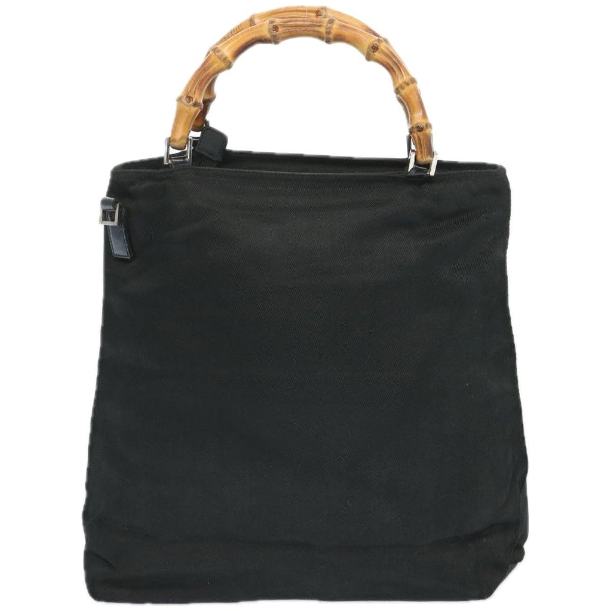Gucci Bamboo Black Synthetic Handbag (Pre-Owned) Size ONE SIZE - 2 Thumbnail