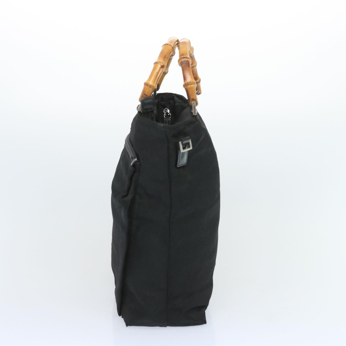 Gucci Bamboo Black Synthetic Handbag (Pre-Owned) Size ONE SIZE - 11 Thumbnail