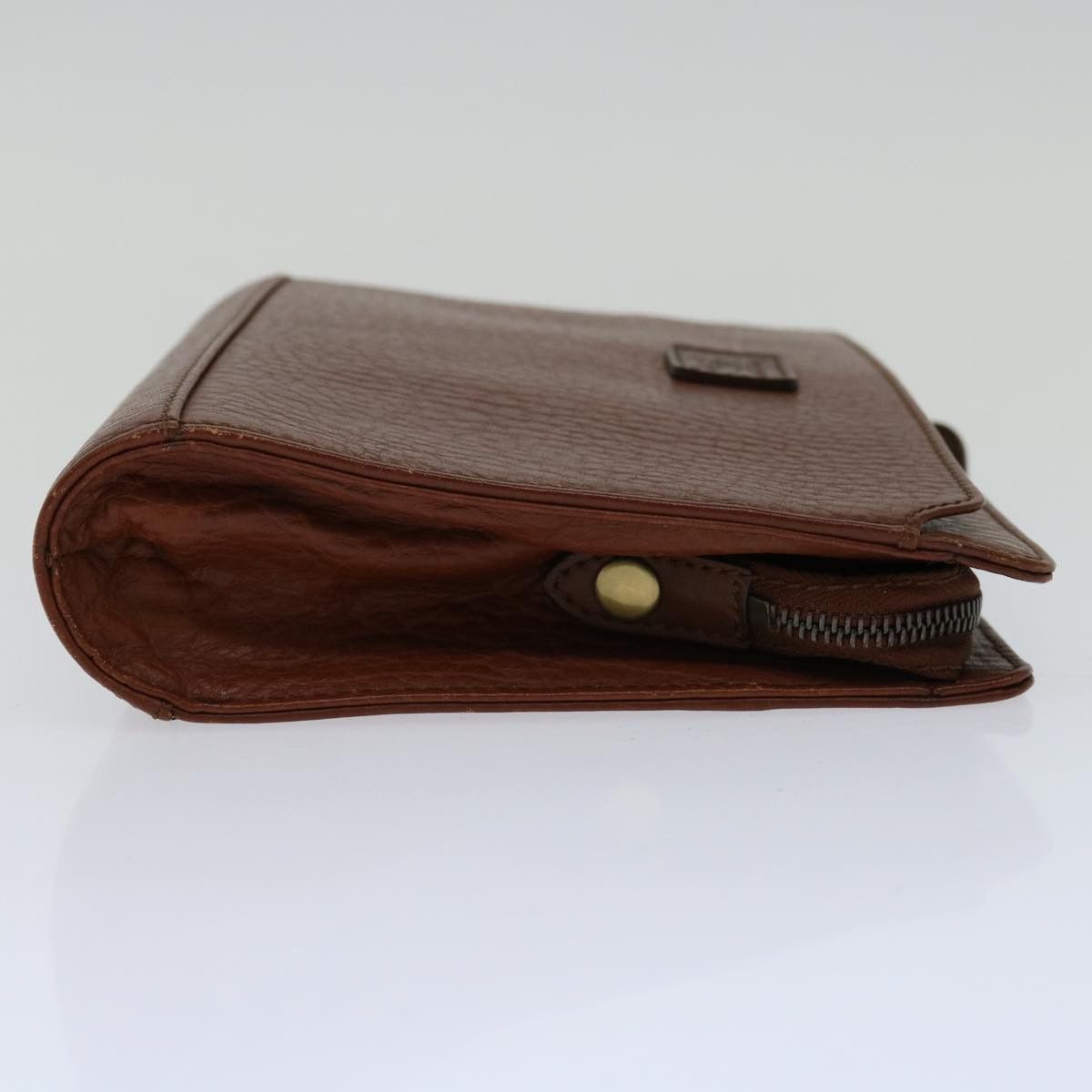 Burberry Brown Leather Clutch Bag (Pre-Owned) Size ONE SIZE - 10 Thumbnail