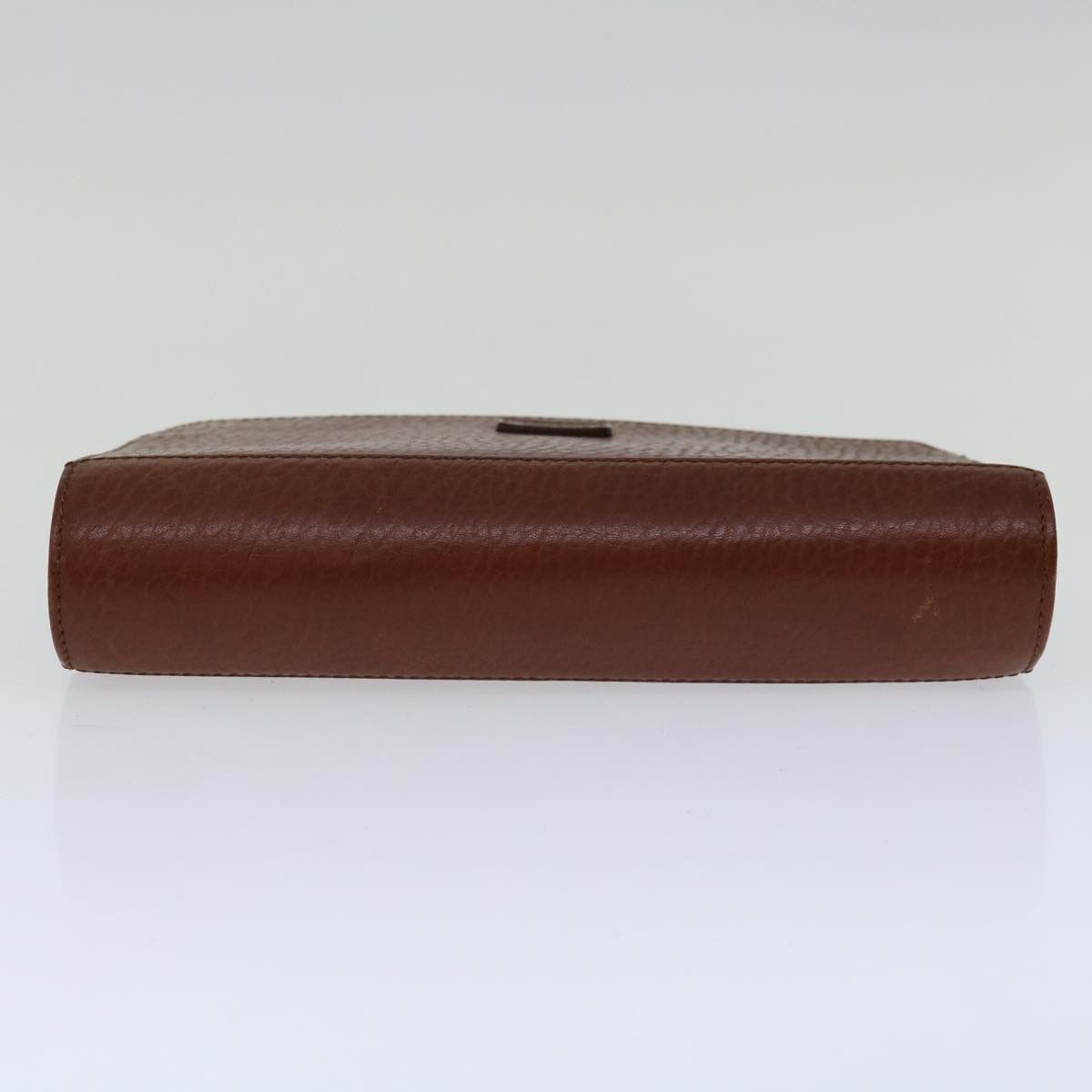 Burberry Brown Leather Clutch Bag (Pre-Owned) Size ONE SIZE - 3 Thumbnail