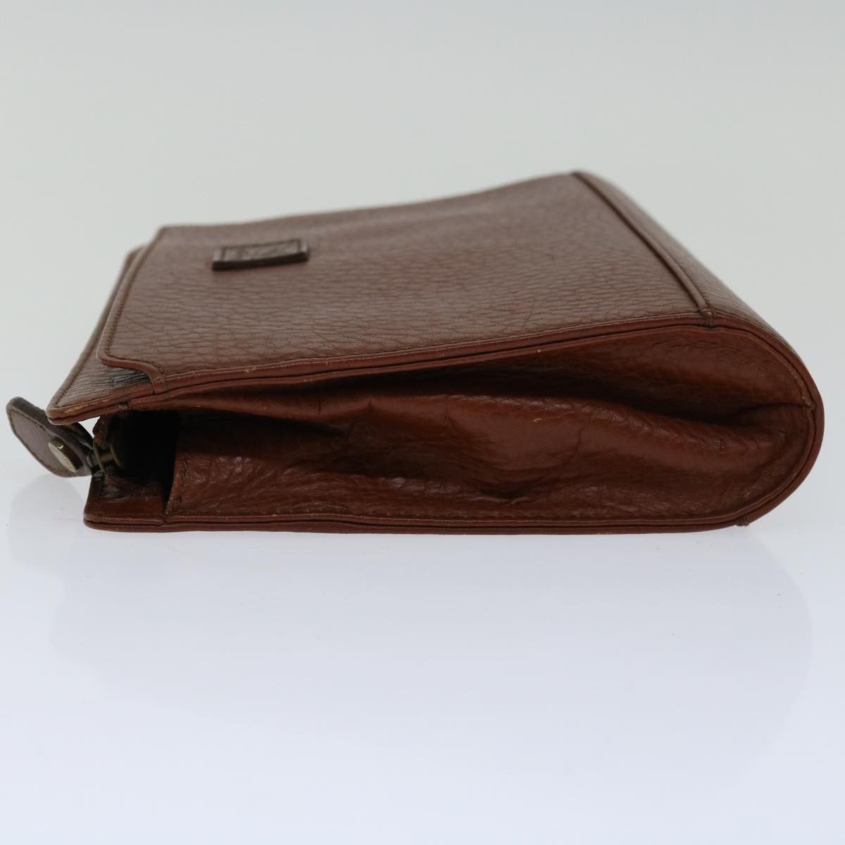 Burberry Brown Leather Clutch Bag (Pre-Owned) Size ONE SIZE - 5 Thumbnail