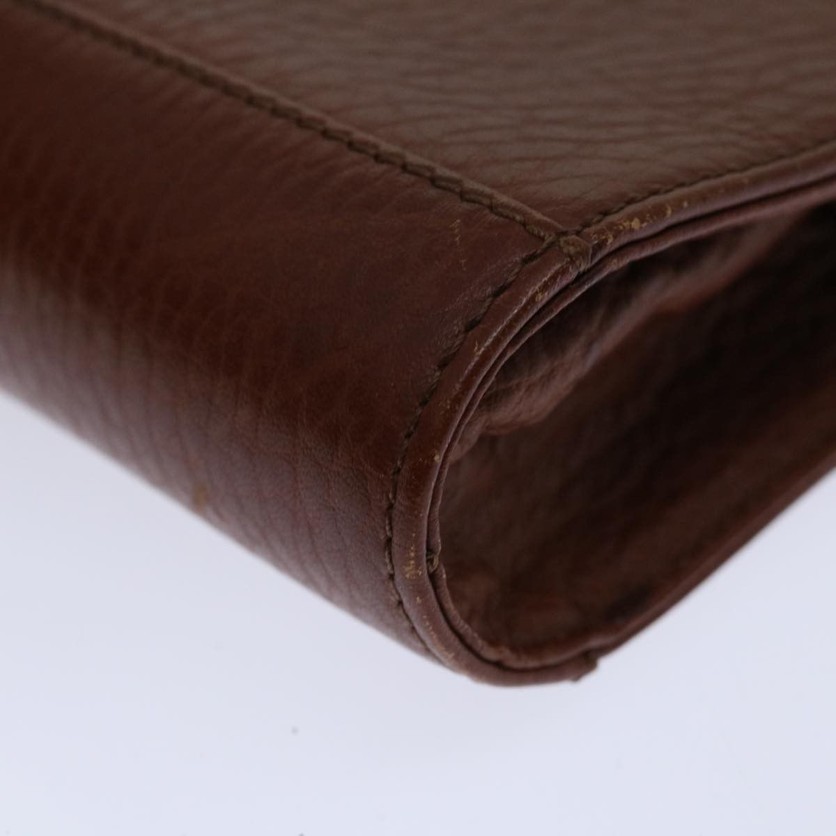 Burberry Brown Leather Clutch Bag (Pre-Owned) Size ONE SIZE - 12 Thumbnail