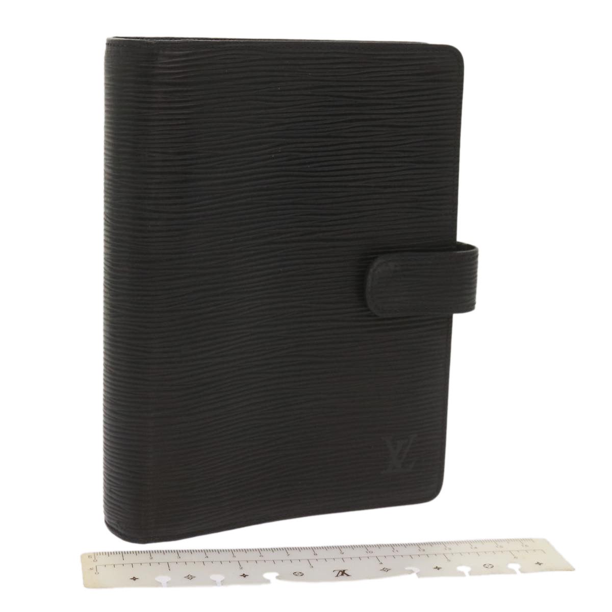 Louis Vuitton Agenda Mm Black Leather Wallet (Pre-Owned) Size ONE SIZE - 7 Thumbnail