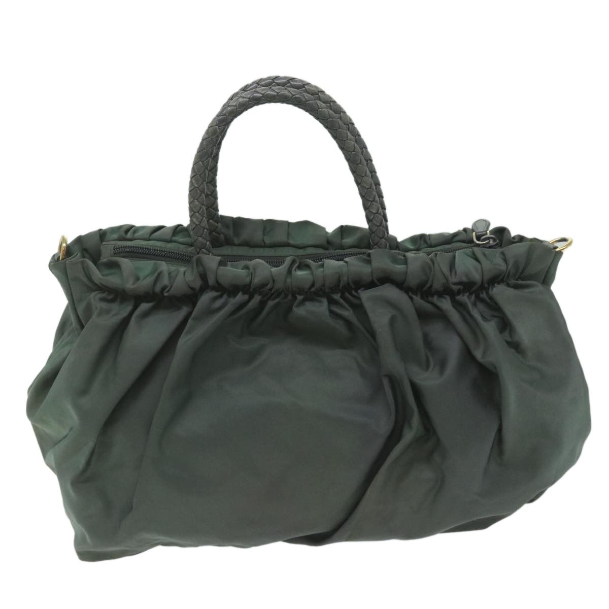 Prada Tessuto Khaki Synthetic Handbag (Pre-Owned) Size ONE SIZE - 2 Thumbnail