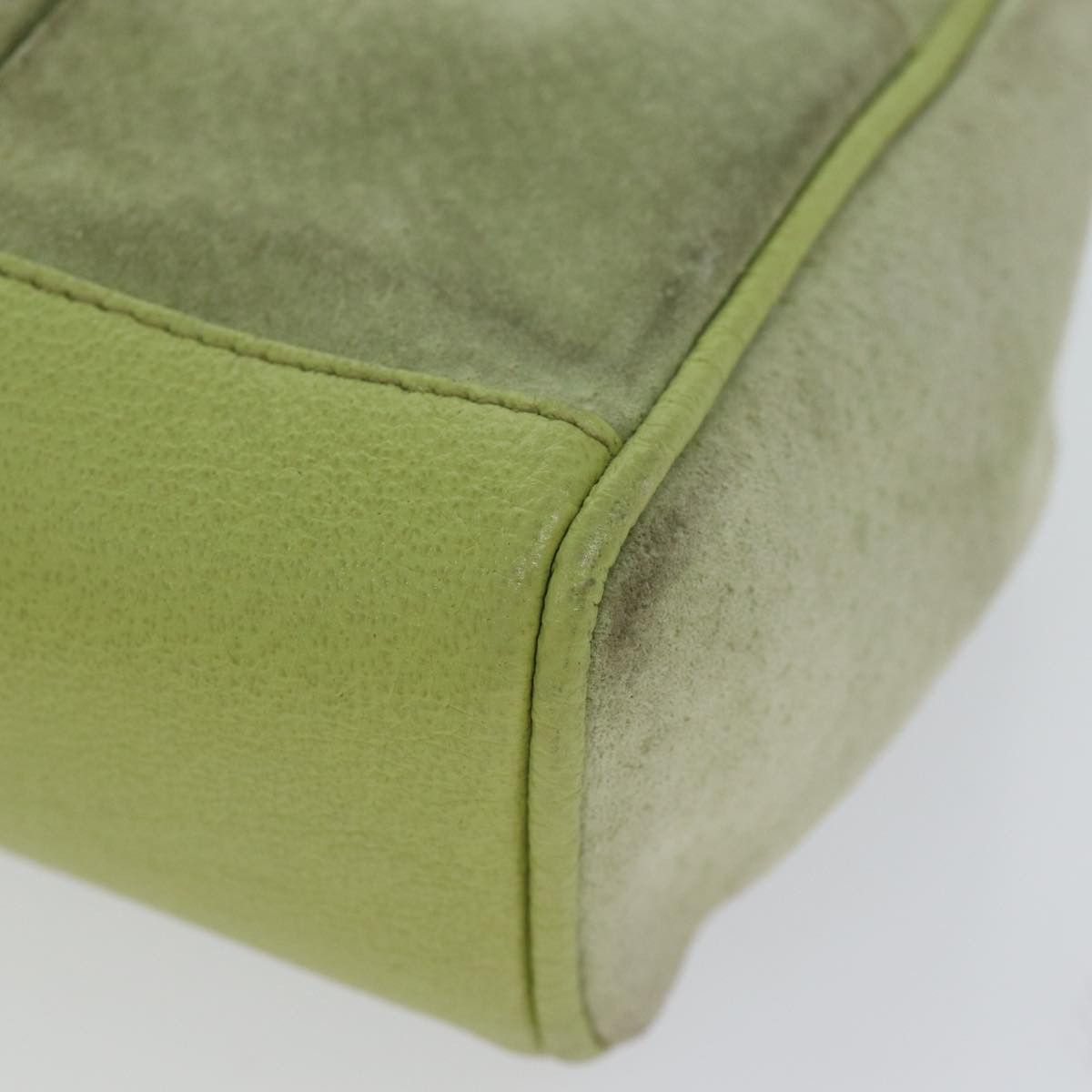 Gucci Bamboo Green Suede Handbag (Pre-Owned) Size ONE SIZE - 14 Thumbnail