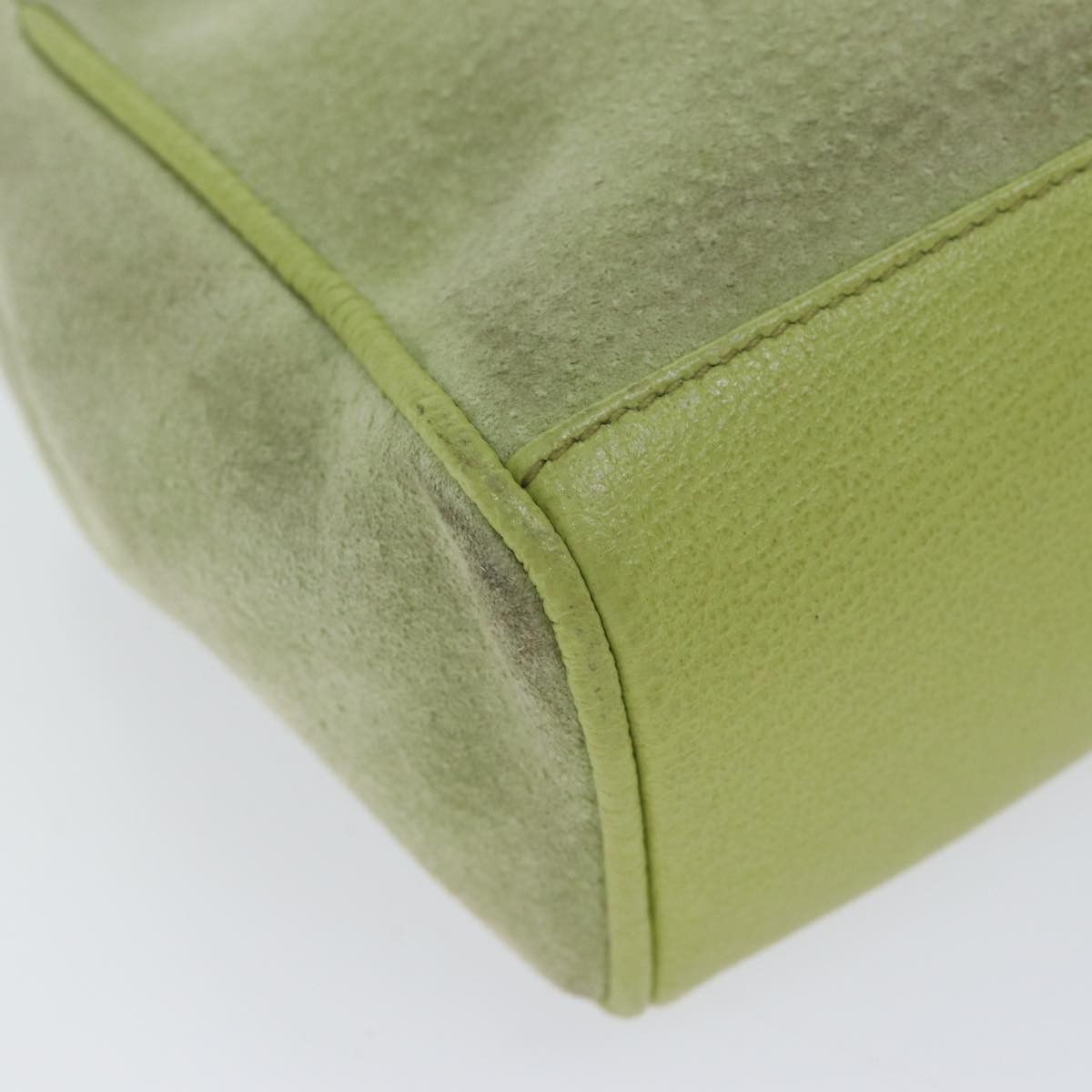 Gucci Bamboo Green Suede Handbag (Pre-Owned) Size ONE SIZE - 17 Thumbnail