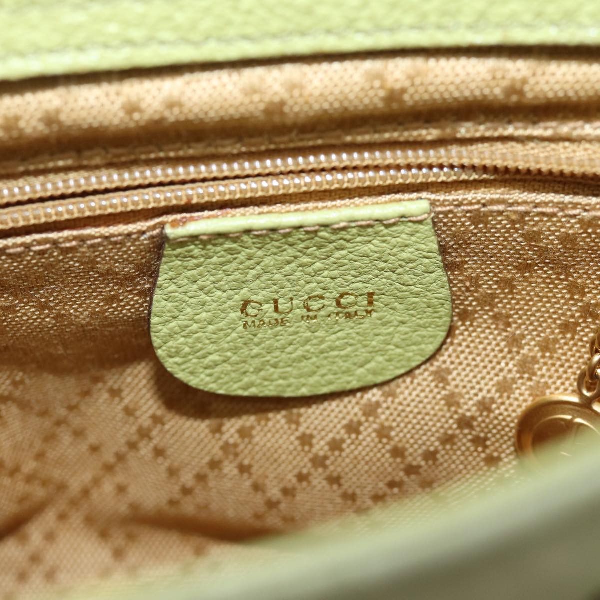 Gucci Bamboo Green Suede Handbag (Pre-Owned) Size ONE SIZE - 18 Thumbnail