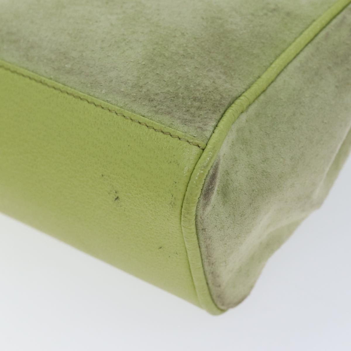 Gucci Bamboo Green Suede Handbag (Pre-Owned) Size ONE SIZE - 16 Thumbnail