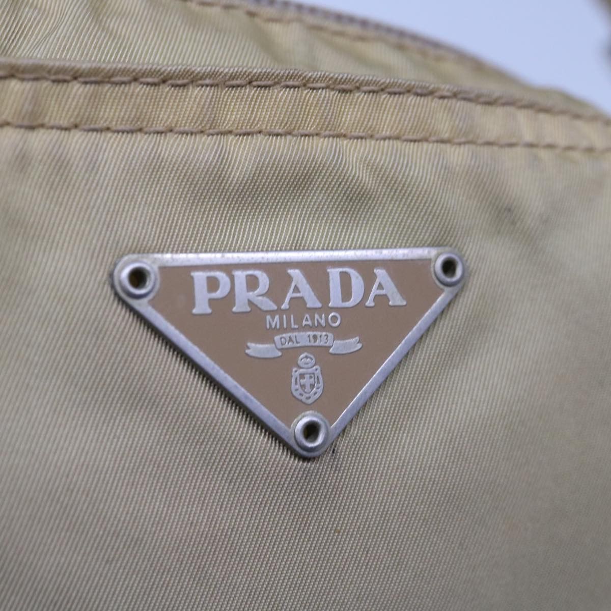 Prada Tessuto Beige Synthetic Shoulder Bag (Pre-Owned) Size ONE SIZE - 19 Thumbnail