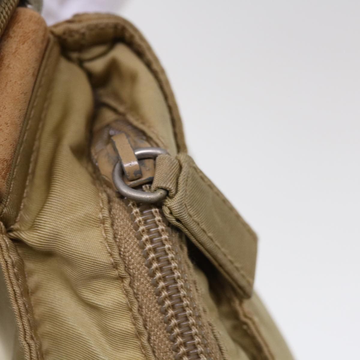 Prada Tessuto Beige Synthetic Shoulder Bag (Pre-Owned) Size ONE SIZE - 18 Thumbnail