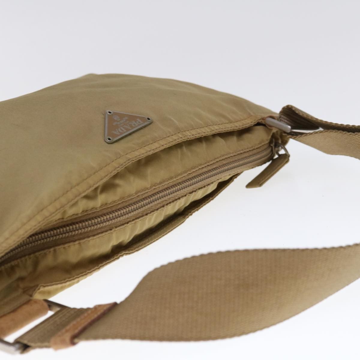 Prada Tessuto Beige Synthetic Shoulder Bag (Pre-Owned) Size ONE SIZE - 4 Thumbnail