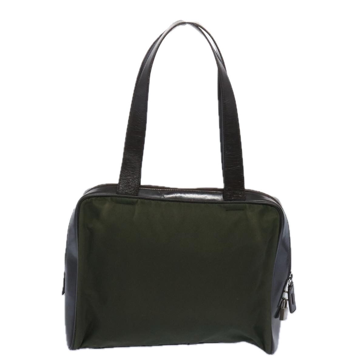 Prada Green Synthetic Tote Bag (Pre-Owned) Size ONE SIZE - 2 Thumbnail