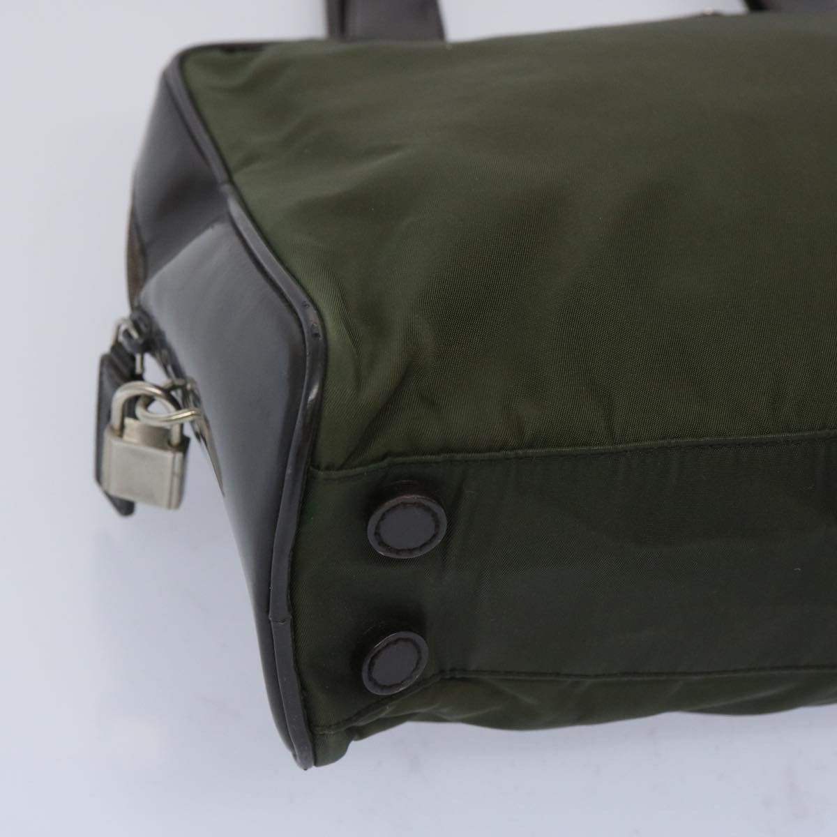 Prada Green Synthetic Tote Bag (Pre-Owned) Size ONE SIZE - 13 Thumbnail