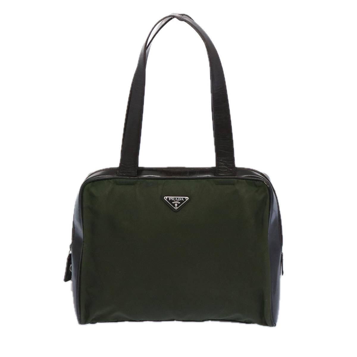 Prada Green Synthetic Tote Bag (Pre-Owned) Size ONE SIZE - 18 Thumbnail