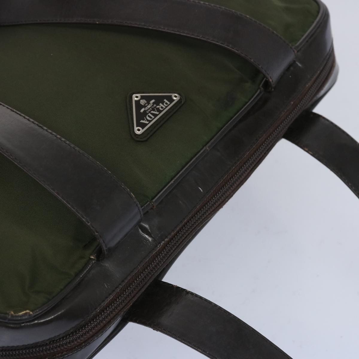 Prada Green Synthetic Tote Bag (Pre-Owned) Size ONE SIZE - 4 Thumbnail