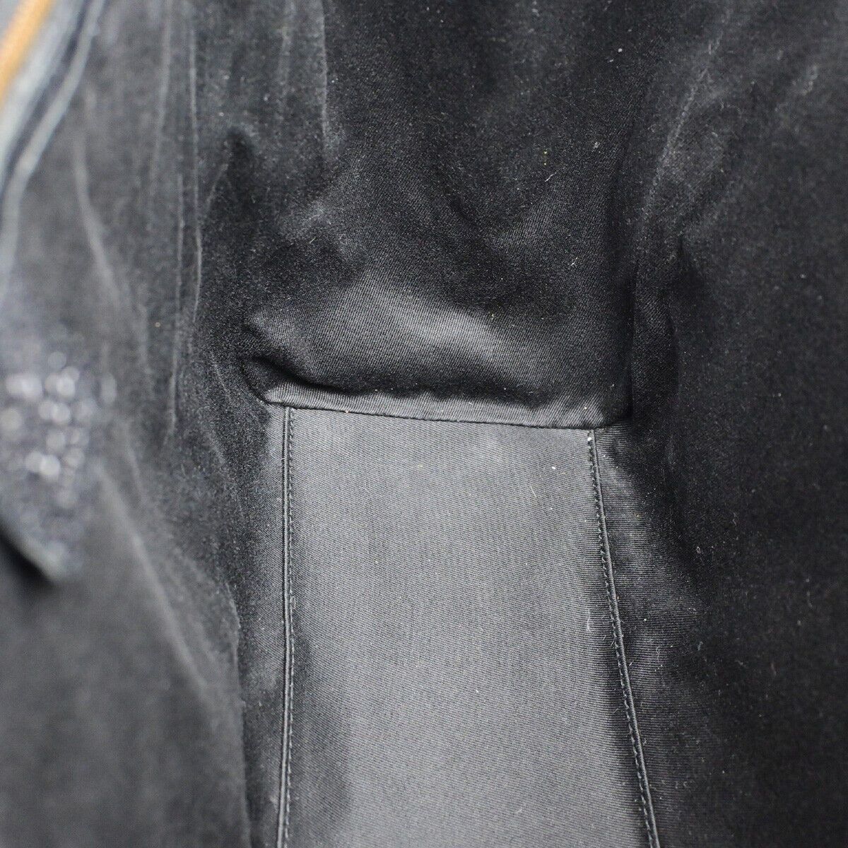 Gucci Logo Black Canvas Handbag (Pre-Owned) Size ONE SIZE - 13 Thumbnail