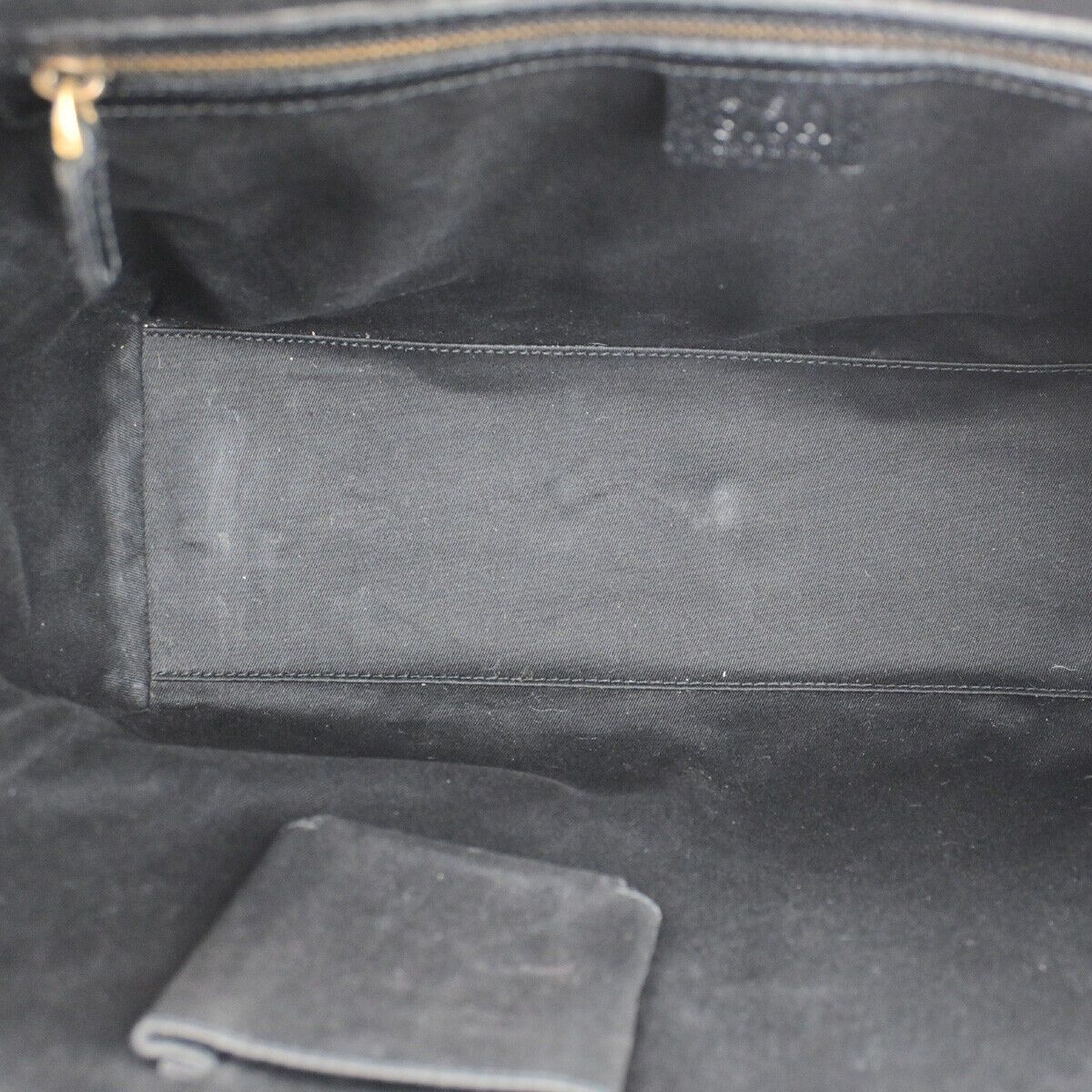 Gucci Logo Black Canvas Handbag (Pre-Owned) Size ONE SIZE - 8 Thumbnail