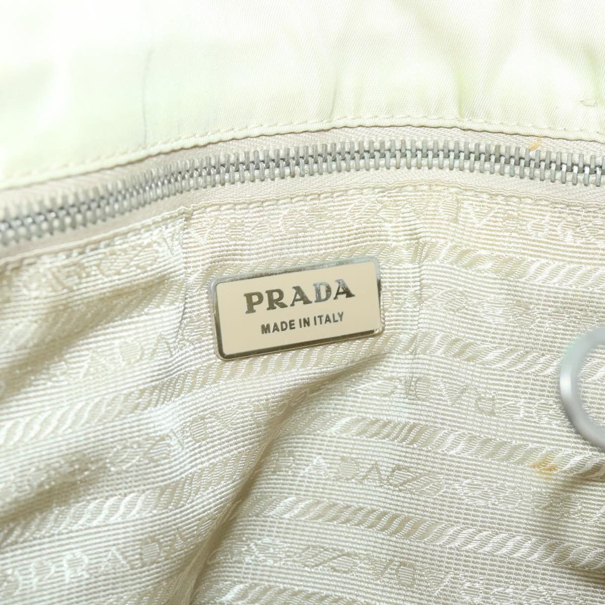 Prada Tessuto White Synthetic Shoulder Bag (Pre-Owned) Size ONE SIZE - 19 Thumbnail