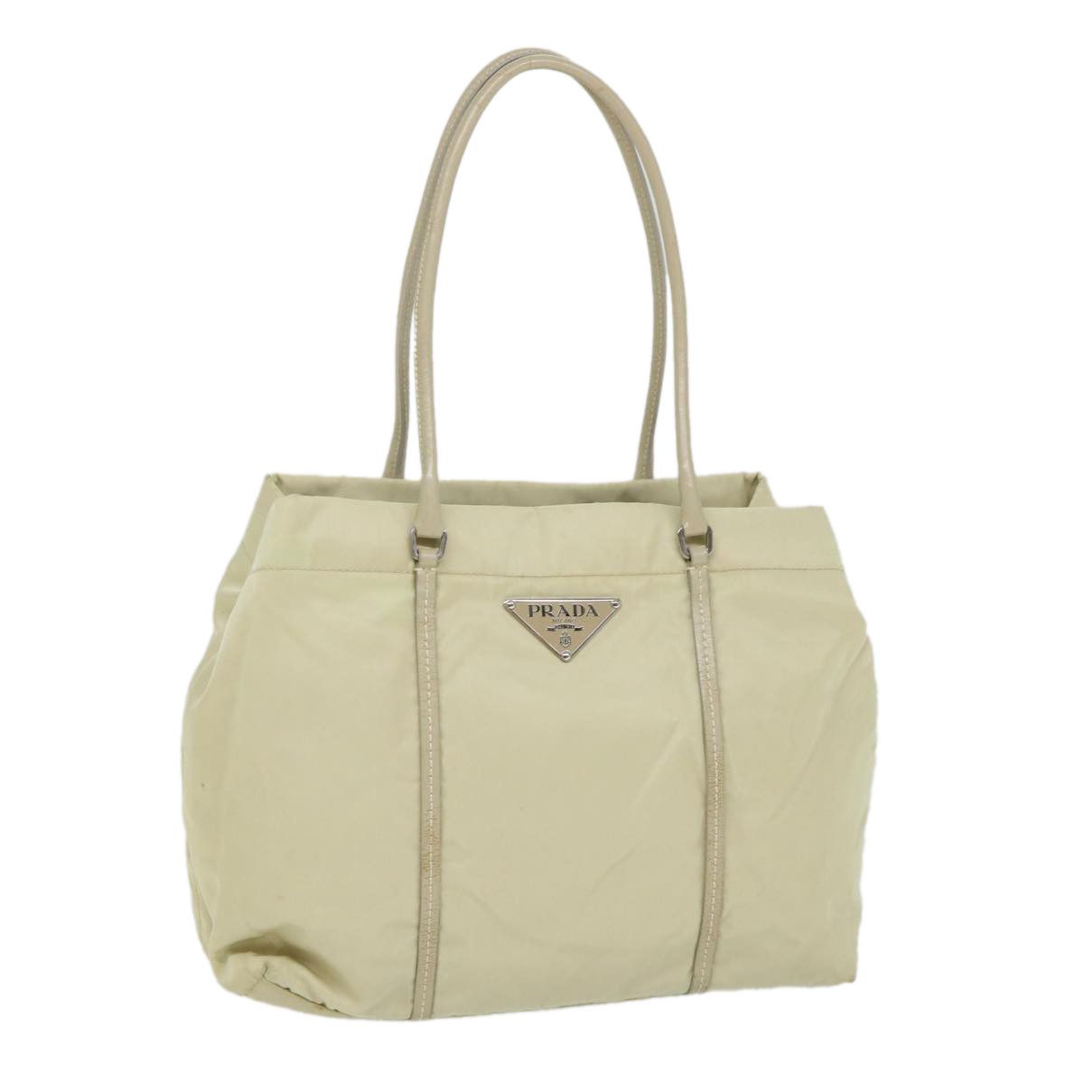Prada Tessuto White Synthetic Shoulder Bag (Pre-Owned) Size ONE SIZE - 12 Thumbnail