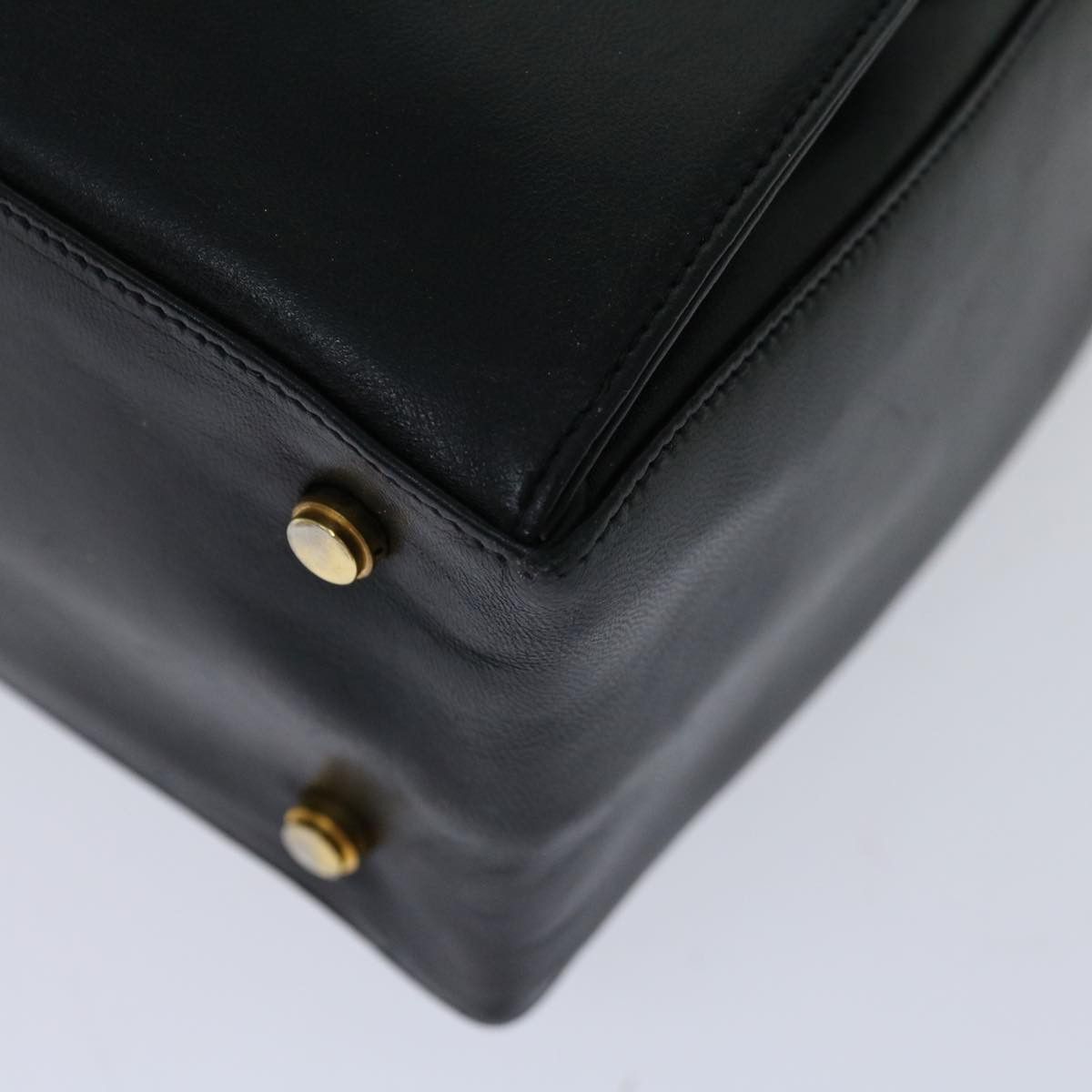 Salvatore Ferragamo Black Leather Handbag (Pre-Owned) Size ONE SIZE - 15 Thumbnail