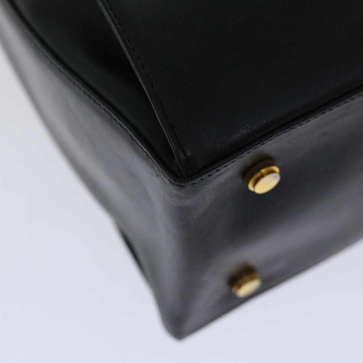 Salvatore Ferragamo Black Leather Handbag (Pre-Owned) Size ONE SIZE - 14 Thumbnail