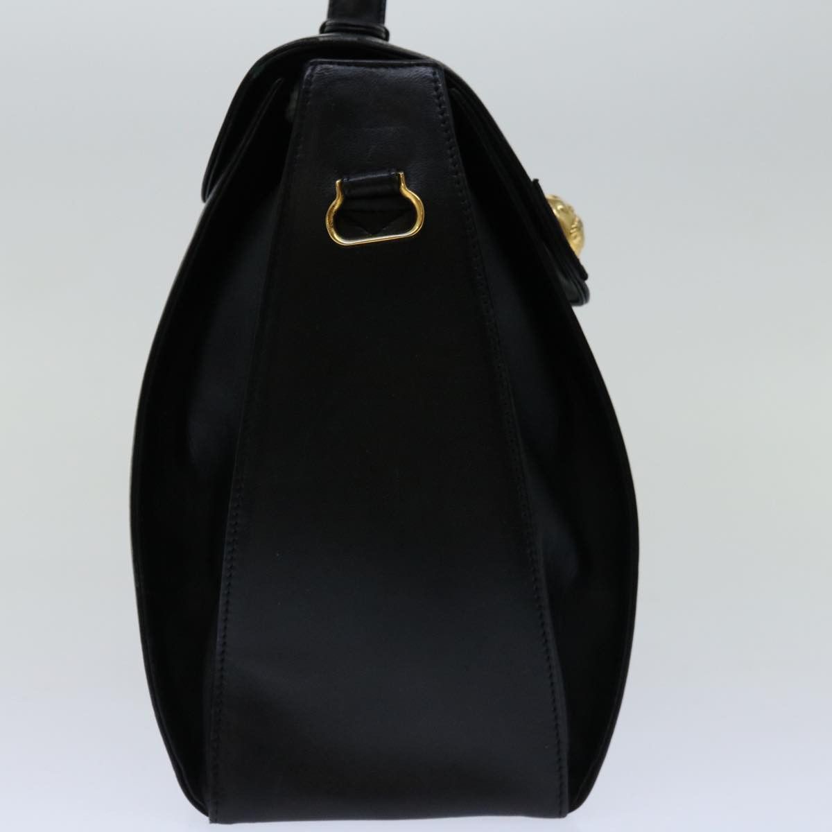 Salvatore Ferragamo Black Leather Handbag (Pre-Owned) Size ONE SIZE - 10 Thumbnail
