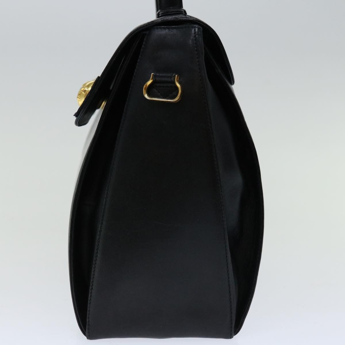 Salvatore Ferragamo Black Leather Handbag (Pre-Owned) Size ONE SIZE - 11 Thumbnail