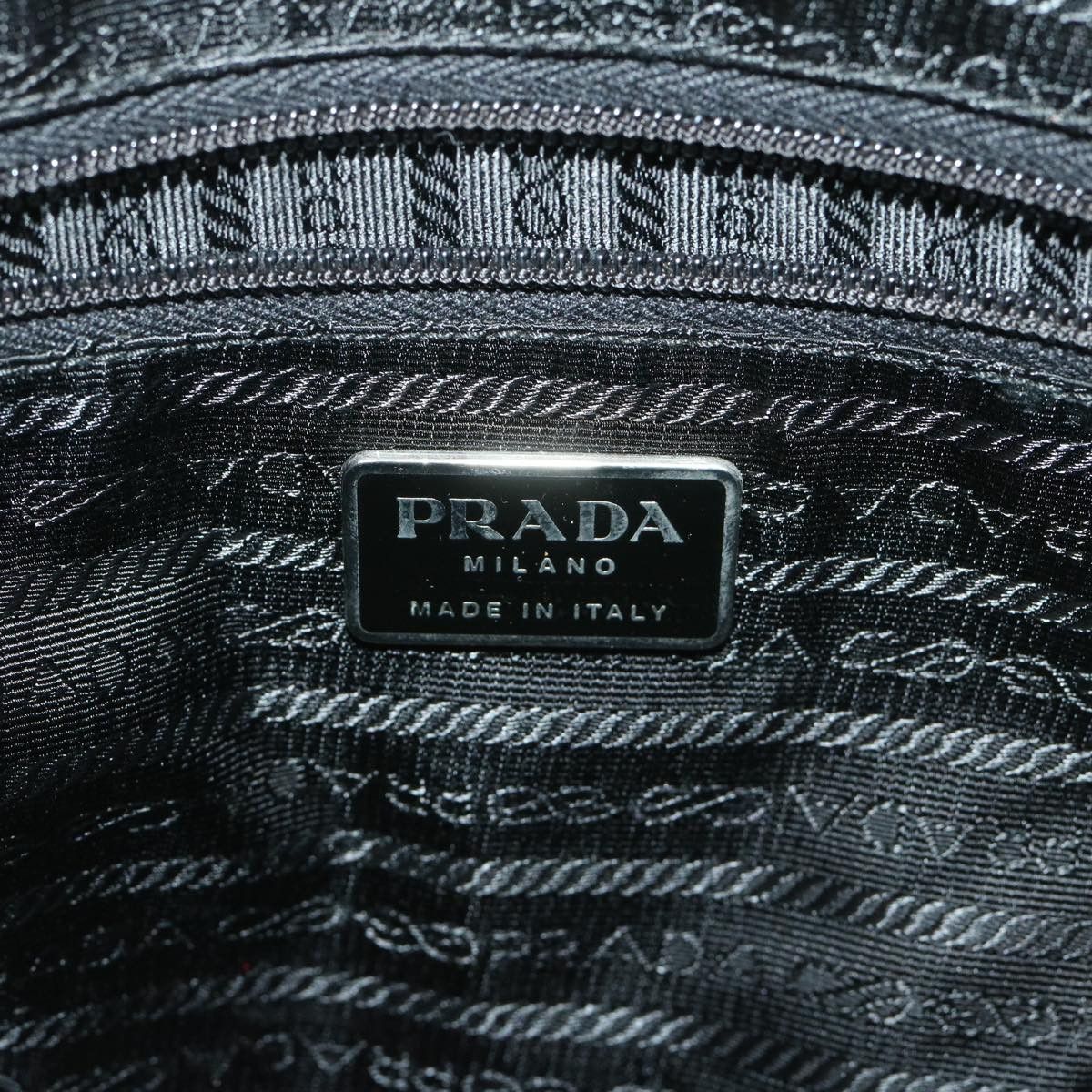 Prada Tessuto Grey Synthetic Handbag (Pre-Owned) Size ONE SIZE - 8 Thumbnail