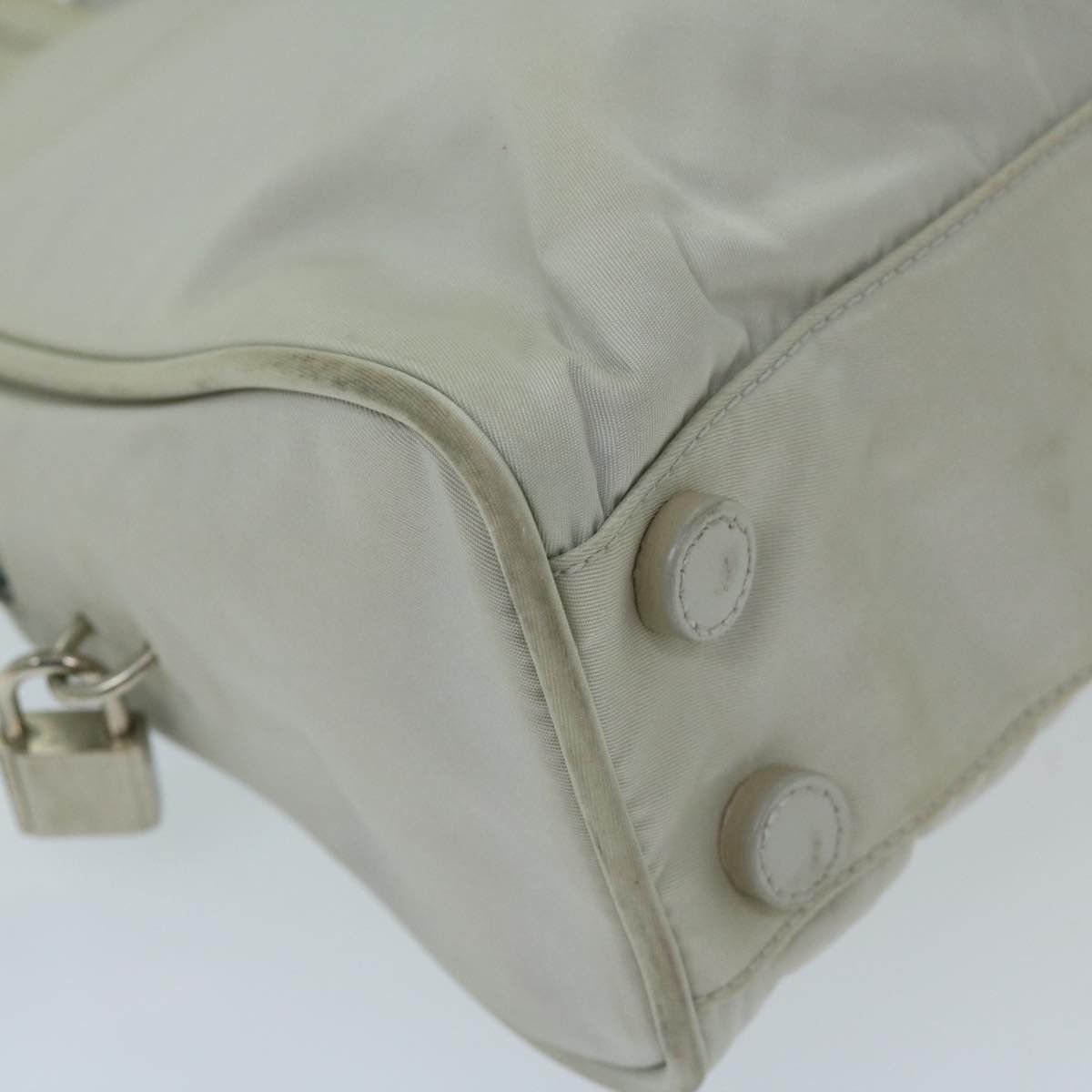 Prada Tessuto Grey Synthetic Handbag (Pre-Owned) Size ONE SIZE - 13 Thumbnail