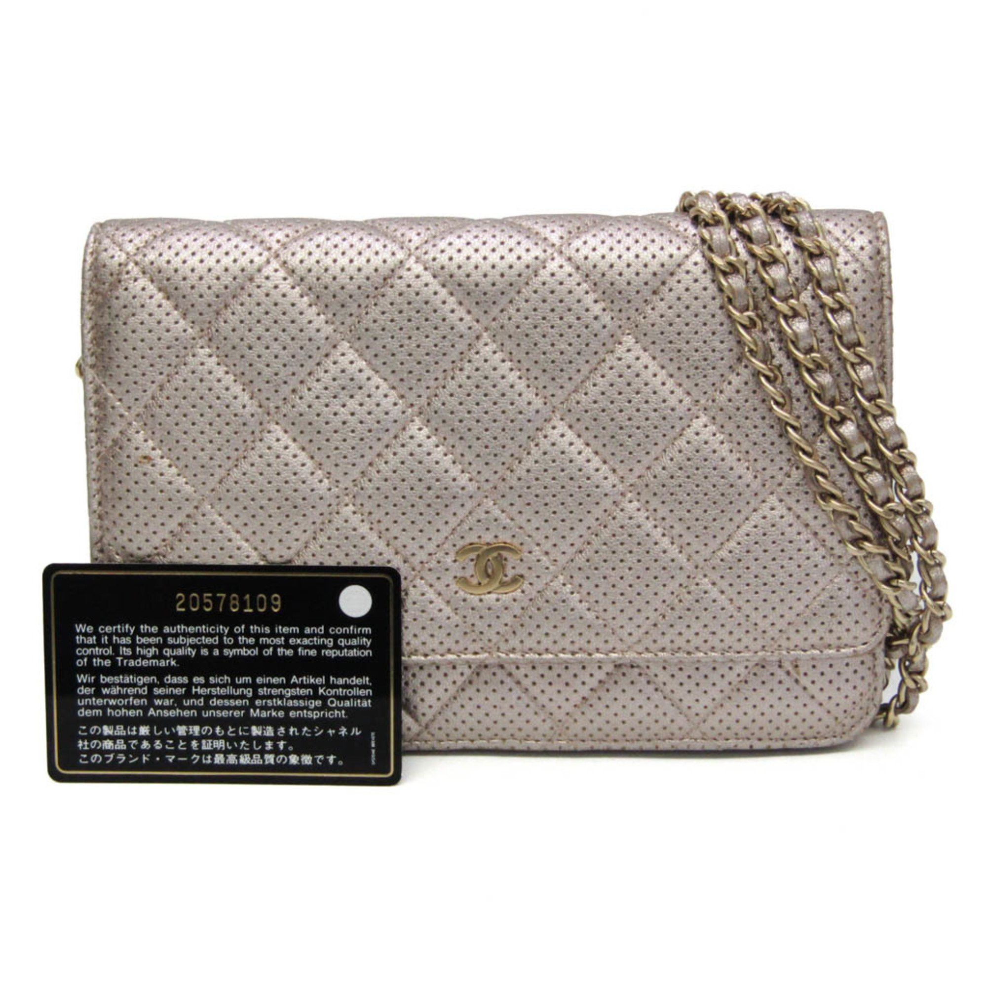 Chanel Wallet On Chain Pink Leather Wallet (Pre-Owned) Size ONE SIZE - 6 Thumbnail
