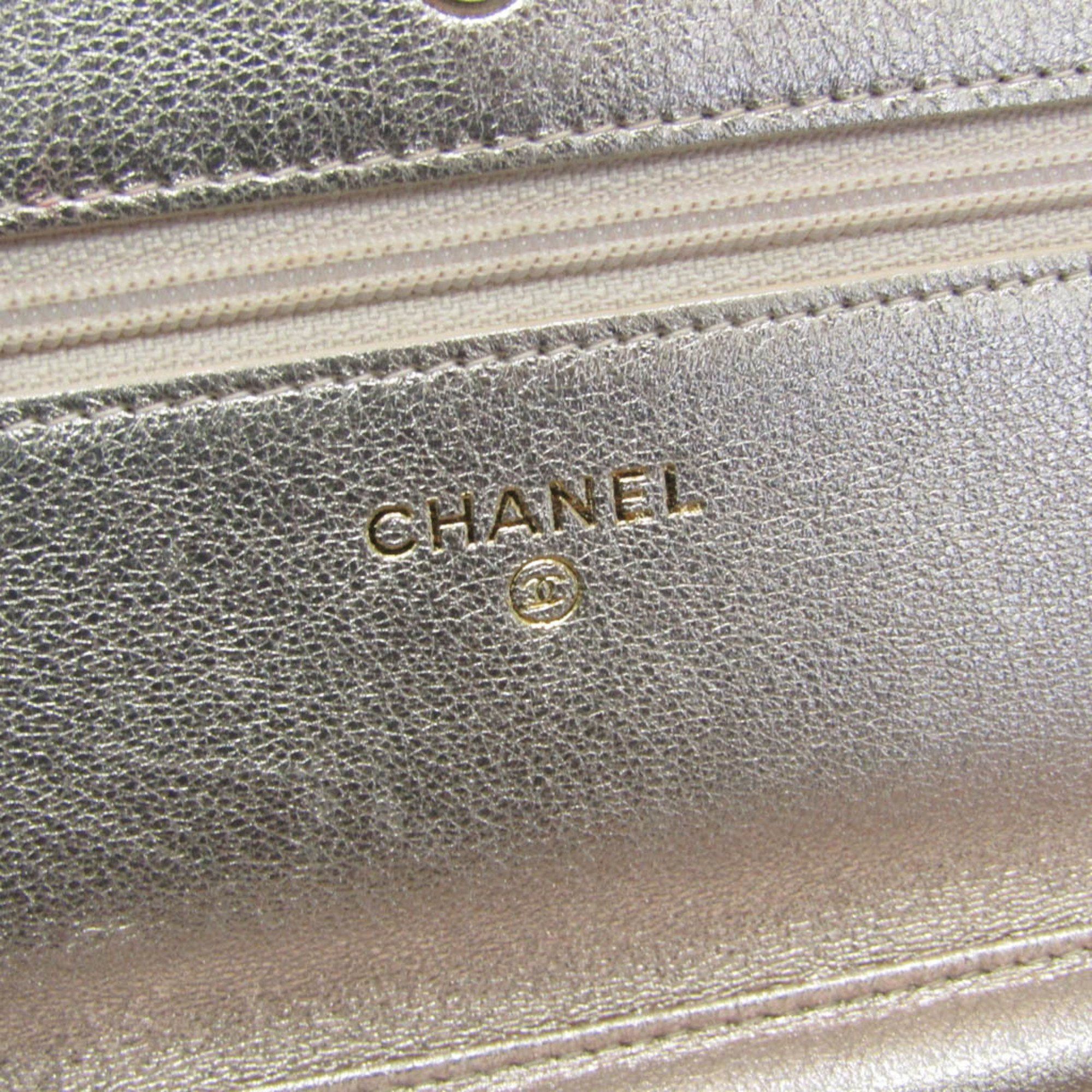 Chanel Wallet On Chain Pink Leather Wallet (Pre-Owned) Size ONE SIZE - 5 Thumbnail