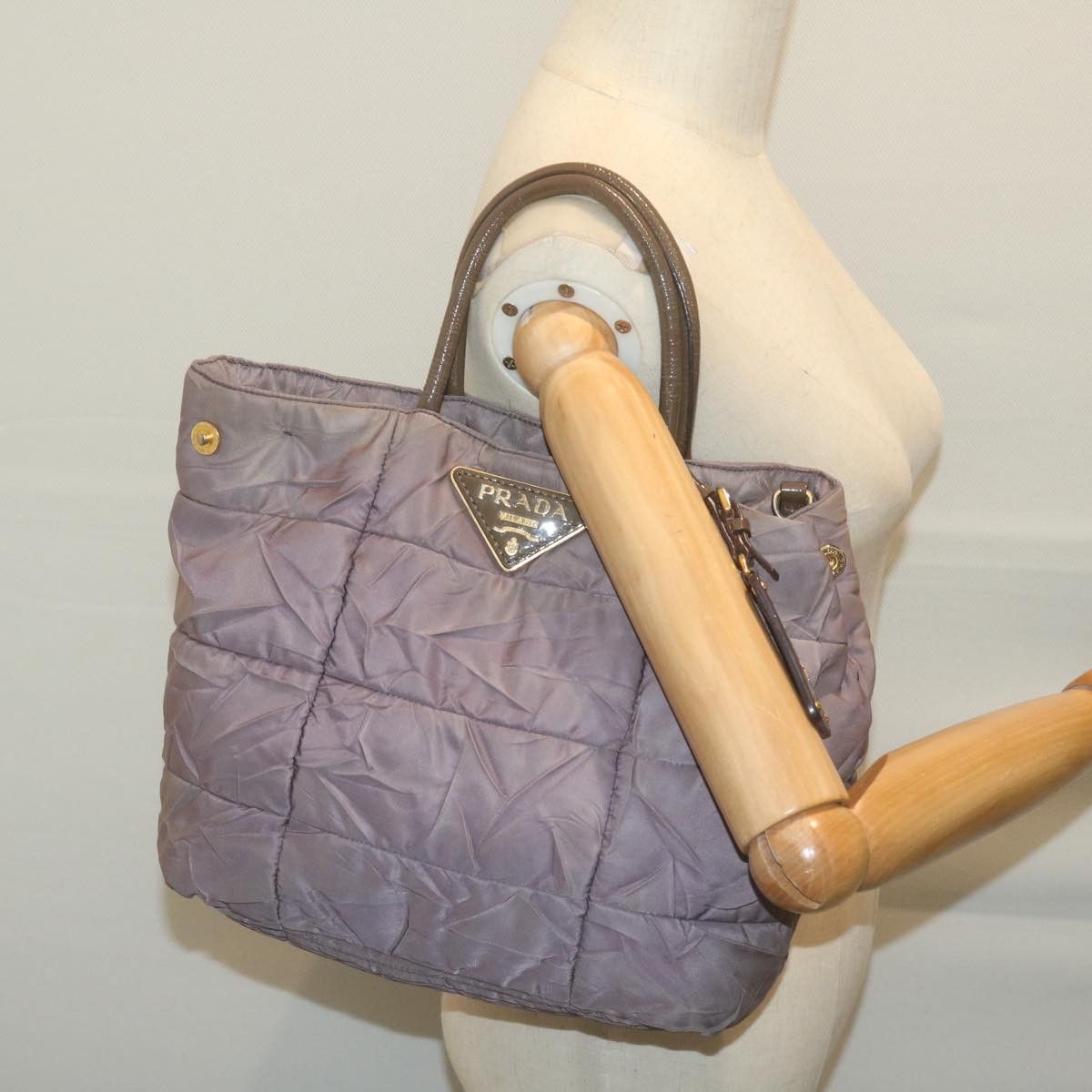 Prada Purple Synthetic Handbag (Pre-Owned) Size ONE SIZE - 7 Thumbnail