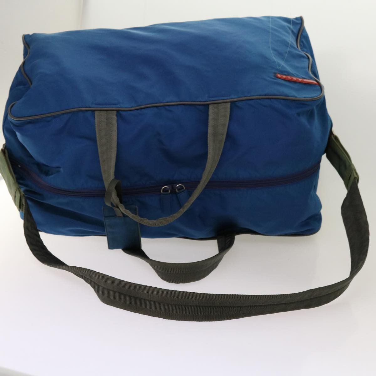 Prada Tessuto Blue Synthetic Travel Bag (Pre-Owned) Size ONE SIZE - 4 Thumbnail