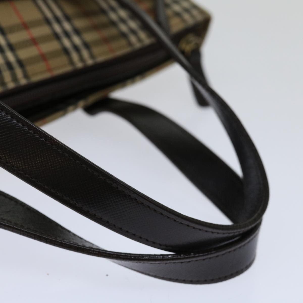 Burberry Nova Check Beige Canvas Handbag (Pre-Owned) Size ONE SIZE - 10 Thumbnail