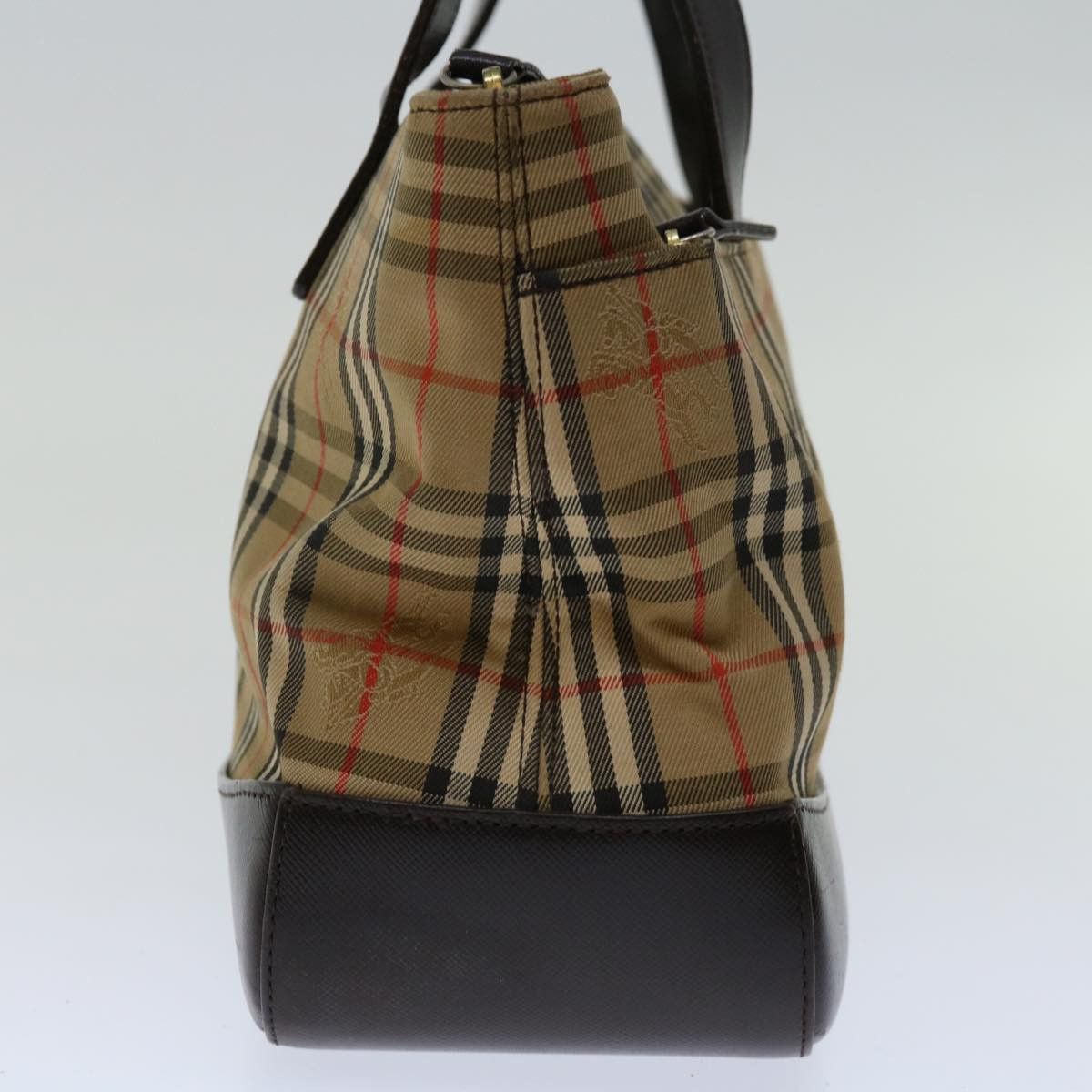 Burberry Nova Check Beige Canvas Handbag (Pre-Owned) Size ONE SIZE - 4 Thumbnail