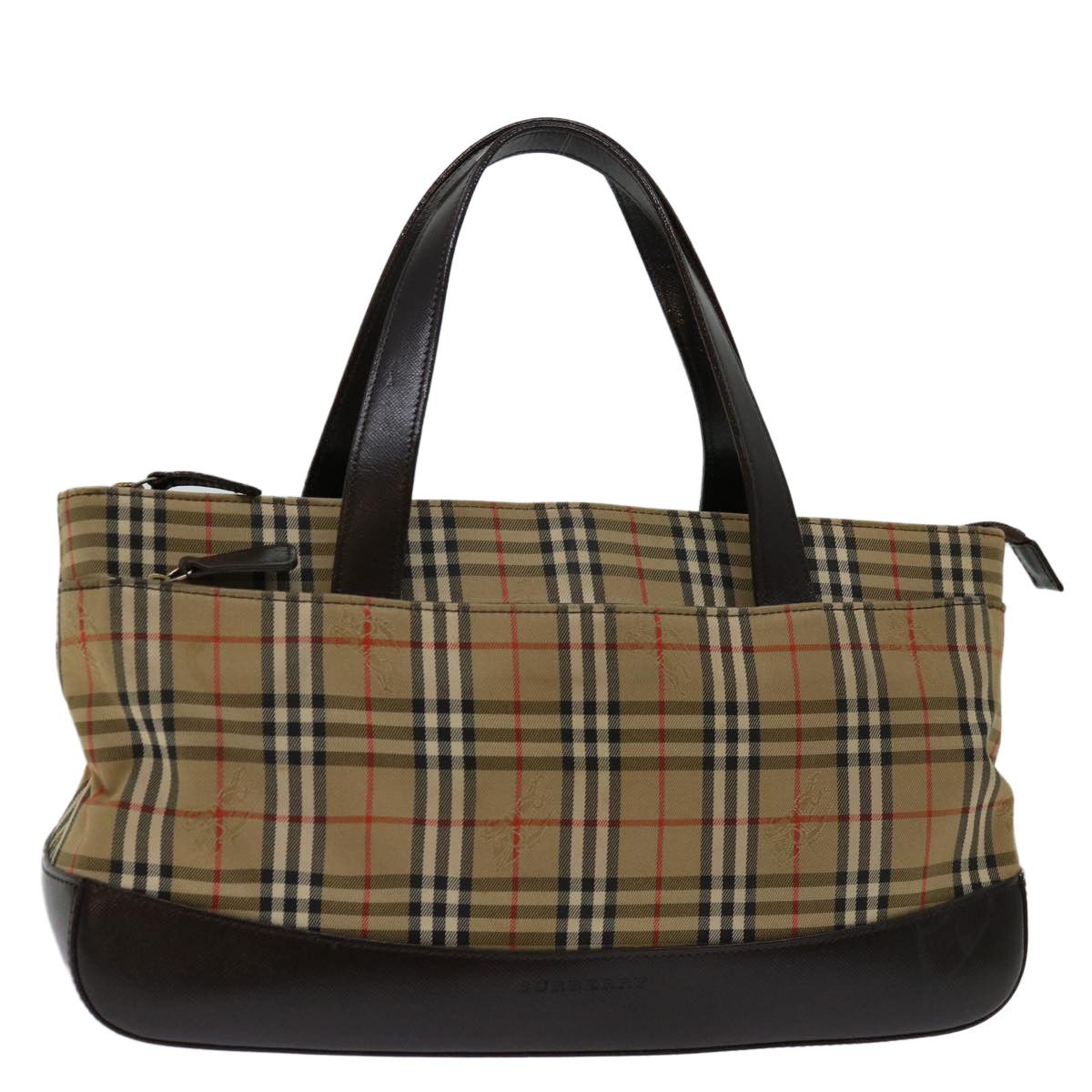 Burberry Nova Check Beige Canvas Handbag (Pre-Owned) Size ONE SIZE - 14 Thumbnail